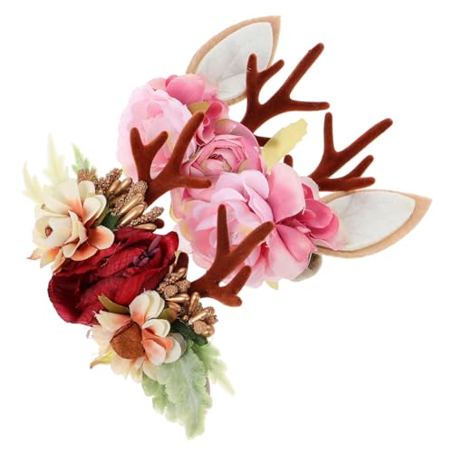 iplusmile 2 Stück Teiliges Weihnachts Haarreif mit Realistischem Rentier Geweih Design Weihnachtlicher Haarschmuck für Festtagsfeiern Karneval Fotorequisiten und Geschenkidee von iplusmile