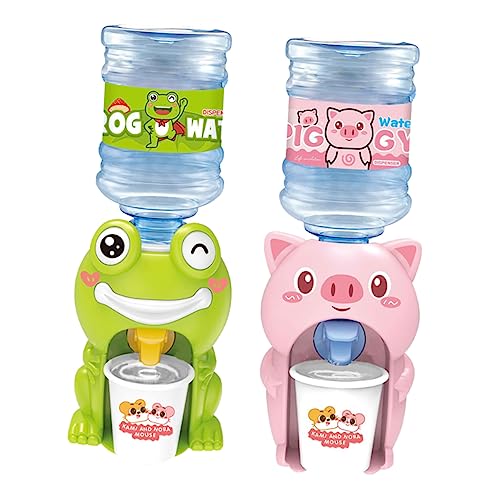 iplusmile 2 Stück Wasserspender Mini Wasserspender Kleines Spiel Niedlicher Brunnen Party Wasserspielzeug Wasserspender Für Tier Cartoon Mini Kinderspielzeug Kunststoff von iplusmile