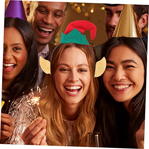 iplusmile 2 Stück Weihnachtsmütze Stirnband Teilig Leichtes Xmas Party Haarreifen Karneval Kostüm Zubehör für Festival Bühnenauftritt von iplusmile