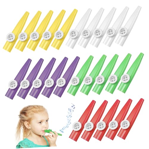 iplusmile 20 Stück Teiliges Kazoo Set aus Sicherem Kunststoff Bunte Musikinstrumente für Musikpraxis Party und Schule Robustes Kinderinstrument für Vielfältigen Spielspaß und Musikalische iplusmile 20 Stück Teiliges Kazoo Set aus Sicherem Kunststoff Bunte Musikinstrumente für Musikpraxis Party und Schule Robustes Kinderinstrument für Vielfältigen Spielspaß und Musikalische von iplusmile