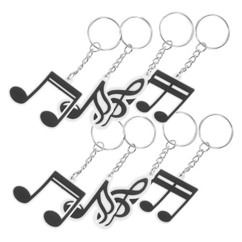 iplusmile 20 Stück Teiliges Musik Schlüsselanhänger aus PVC Dekorative Notenanhänger für Musikpartys Vielseitige Party Deko Einzigartiges Design als Dance Party Favors und Schlüssel Deko von iplusmile