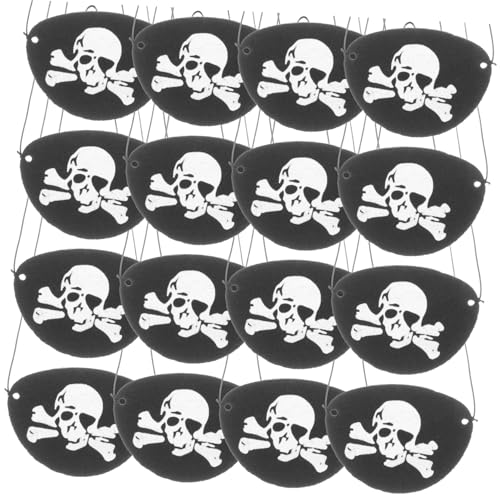 iplusmile 24 Stück Teiliges Halloween Piraten Augenklappen mit Schädelmotiv Schwarze Filz Augenmasken für Erwachsene und Langlebig für Kostüm Party Karneval und Cosplay iplusmile 24 Stück Teiliges Halloween Piraten Augenklappen mit Schädelmotiv Schwarze Filz Augenmasken für Erwachsene und Langlebig für Kostüm Party Karneval und Cosplay von iplusmile