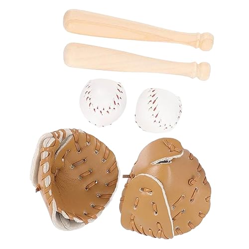 iplusmile 2Sätze Baseball mit Schlägern Handschuhen und Bällen für Puppenhäuser Teiliges Rollenspielzubehör für Kreative Dekoration und iplusmile 2Sätze Baseball mit Schlägern Handschuhen und Bällen für Puppenhäuser Teiliges Rollenspielzubehör für Kreative Dekoration und von iplusmile