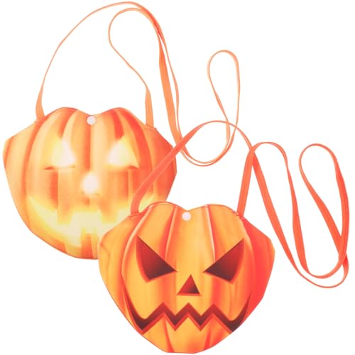 iplusmile 2Stücke Halloween Leckerli Taschen Süßigkeiten Geschenktüten mit Gruseligem Kürbisdesign für Halloween Feiern Leicht Tragbar Geschenkverpackung iplusmile 2Stücke Halloween Leckerli Taschen Süßigkeiten Geschenktüten mit Gruseligem Kürbisdesign für Halloween Feiern Leicht Tragbar Geschenkverpackung von iplusmile