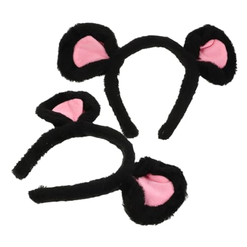 iplusmile 2Stücke Niedliche Plüsch Mausohren Haarband für Cosplay Halloween Partys und Auftritte Universelle Langlebiges Material Vielseitige von iplusmile