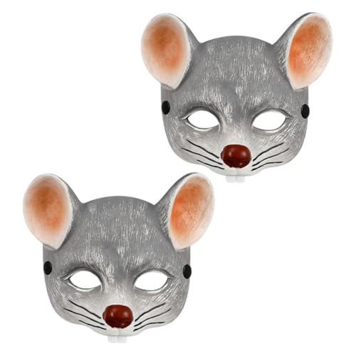 iplusmile 2Stücke PU Rattenmaske für Erwachsene Realistische Graue Halbmaske für Halloween Karneval Cosplay für Kostümpartys Besondere Anlässe iplusmile 2Stücke PU Rattenmaske für Erwachsene Realistische Graue Halbmaske für Halloween Karneval Cosplay für Kostümpartys Besondere Anlässe von iplusmile