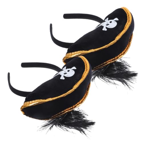 iplusmile 2Stücke Piratenhut Stirnband für Halloween Kostüm Party Kreatives Haardekorationszubehör für Piraten Themenfeiern Langlebig für Fotos und Cosplay iplusmile 2Stücke Piratenhut Stirnband für Halloween Kostüm Party Kreatives Haardekorationszubehör für Piraten Themenfeiern Langlebig für Fotos und Cosplay von iplusmile