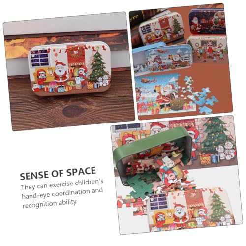 iplusmile 3 Sätze Weihnachts Puzzles für Edukatives mit Bunten Umweltfreundlichen Motiven Fördert Feinmotorik und Eltern Junge Mädchen Beziehung als für Jungen und Mädchen von iplusmile