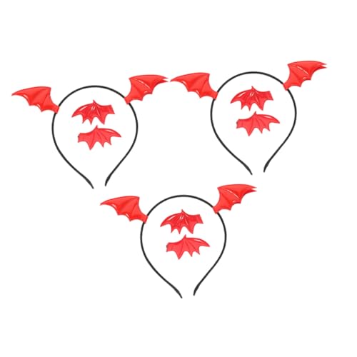 iplusmile 3 Satz Teiliges Halloween Fledermaus Haarreif mit Haarclips Stylische Bat Wings Haaraccessoires für Frauen und Mädchen Vielseitig Kombinierbar für Party und Cosplay Kostüme von iplusmile