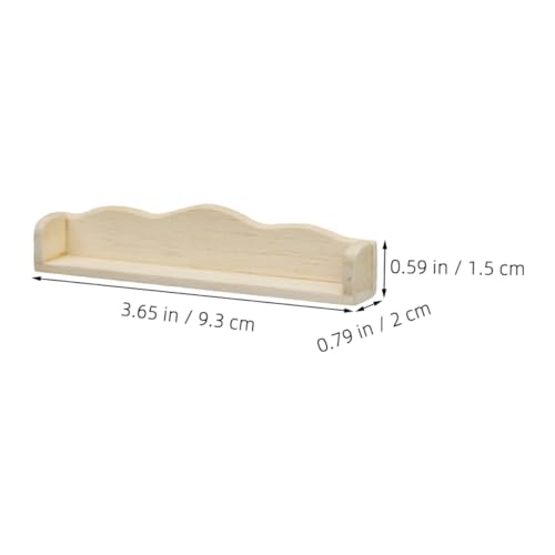 iplusmile 3 Stück Miniatur Wandregale für Puppenhaus Schwebende Mini Regale zum Hängen Dekorative Aufbewahrung für Kinderzimmer Vielseitig für Miniaturmöbel und Sammlerstücke Geeignet von iplusmile