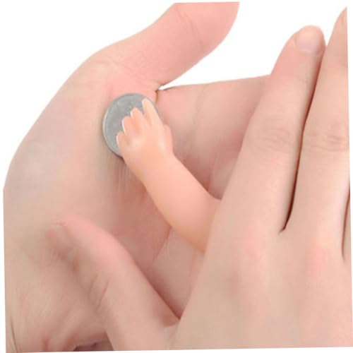 iplusmile 3 Stück Silikon Mini Hände Fingerpuppen Lustiges Partyspielzeug Weiches Sicheres Material Witzige Streichspielzeuge für Halloween Favor Kleine Hand Requisiten für Spiele und von iplusmile