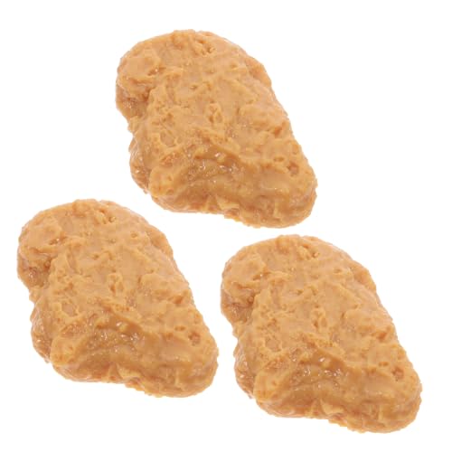 iplusmile 3 Stück Simuliertes Chicken-Nugget-Modell Lifelartiges Lebensmittelmodell Heimdekoration künstlich Party Mini falsches Huhn Prop Essen realistisches Huhn PVC Brown iplusmile 3 Stück Simuliertes Chicken-Nugget-Modell Lifelartiges Lebensmittelmodell Heimdekoration künstlich Party Mini falsches Huhn Prop Essen realistisches Huhn PVC Brown von iplusmile