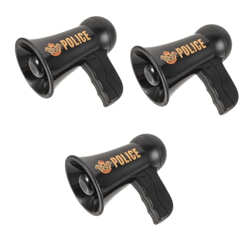 iplusmile 3 Stück Sirene Megaphonspielzeug Kinderpolizei Kinderspielzeug Trompete Polizeizubehör Kid -trompete Trompetenkinder Trompeten-partygeschenke Plastik Black iplusmile 3 Stück Sirene Megaphonspielzeug Kinderpolizei Kinderspielzeug Trompete Polizeizubehör Kid -trompete Trompetenkinder Trompeten-partygeschenke Plastik Black von iplusmile