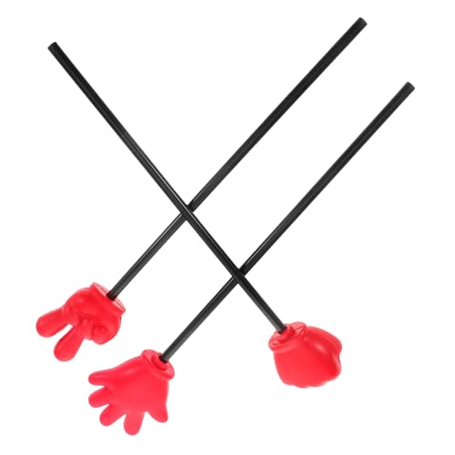 iplusmile 3 Stück Teiliges Hand Mini Sticks aus Schaumstoff Rote Spiel Gestenstäbe für Unterricht Party und Klassenzimmer Langlebige Tragbare und Vielseitige Spiel Requisiten für Erwachsene von iplusmile