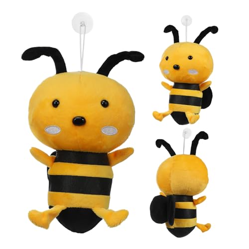 iplusmile 3 Stück Teiliges Plüsch Bienen Weiche Kuscheltier Biene Kissen Dekoratives Stofftier Gefüllt mit Hautfreundlichem PP Baumwolle als und Kinderzimmer Deko von iplusmile