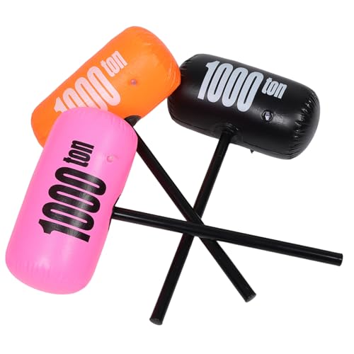 iplusmile 3 Stücke PVC Aufblasbare Hammer Spielzeug Für Kinder Party Dekorationen Spaß Cosplay Requisiten Kinder Pretend Spielen Aktivitäten Für Innen Und Außen von iplusmile