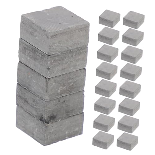 iplusmile 30 Stück Miniatur-Essens- und Spielzeugszenen Mini-Bausteine ​​zum Basteln Ziegel-Modell Simulationsbaustein Materialien für Architekturmodelle Mini-Steine Ton Grey von iplusmile