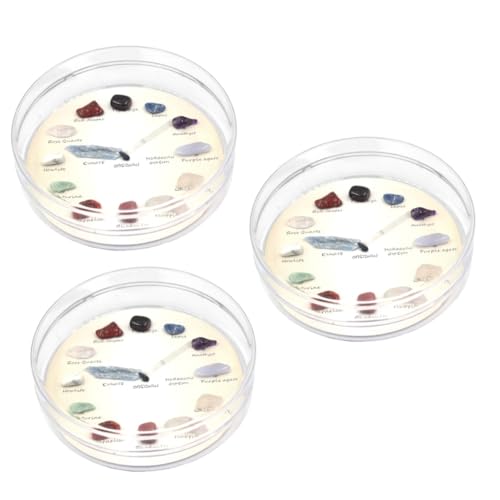 iplusmile 3St Uhr aus Achatstein Geode Steinbecher Kristalle und Edelsteine Ausstellungsstand Amethyst kristall deko Kristalldekor unregelmäßige Steine Achatsteine-Wanduhr Kristallachaterz von iplusmile