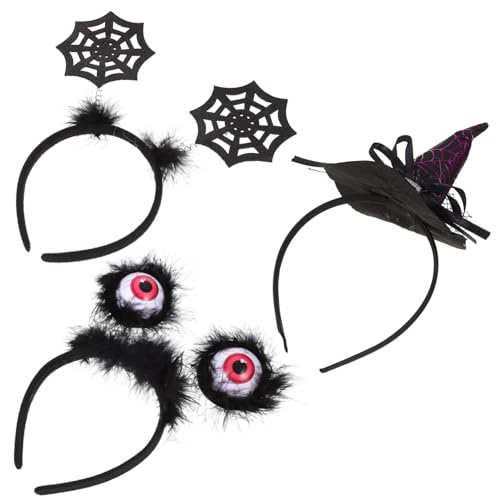 iplusmile 3Stücke Halloween Haarbänder mit Hexenhut Kopfschmuck für Halloween Partys Festliches Zubehör für Langlebige und Praktische Haaraccessoires für Erwachsene von iplusmile