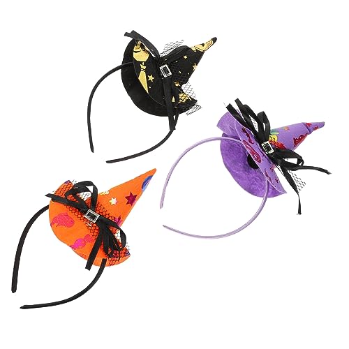 iplusmile 3Stücke Teiliges Halloween Hexenhut Haarschmuck Dekoratives Stirnband für Halloween Party Cosplay und Besondere Anlässe für Fotografie und iplusmile 3Stücke Teiliges Halloween Hexenhut Haarschmuck Dekoratives Stirnband für Halloween Party Cosplay und Besondere Anlässe für Fotografie und von iplusmile