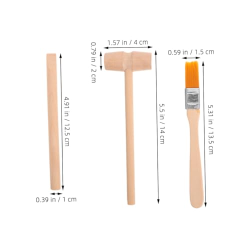 iplusmile 4 Sätze Ausgrabungswerkzeug aus Holz mit Hammer Pinsel Meißel Sicheres Archäologisches für Stem Lernen Vielseitig für Edelstein und Experimentierspiele für Kleine iplusmile 4 Sätze Ausgrabungswerkzeug aus Holz mit Hammer Pinsel Meißel Sicheres Archäologisches für Stem Lernen Vielseitig für Edelstein und Experimentierspiele für Kleine von iplusmile