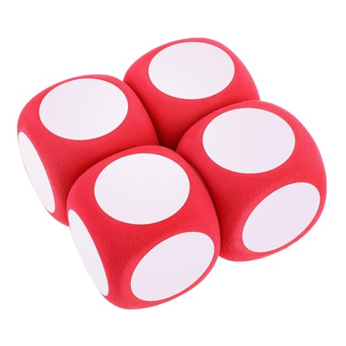 iplusmile 4 Stück Große Schaumstoffwürfel Abwischbare DIY Blanko Würfel für Spiele Unterricht und Party Langlebig Sicher und Vielseitig Einsetzbar für Kreative Lernaktivitäten von iplusmile