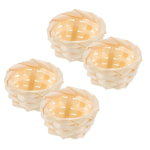 iplusmile 4 Stück Mini-Bambuskorb Puppenhaus-Zeug Mini-Korb aus Bambus Kegelförmiger Blumenkorb Mikroszenenverzierung Kleiner Korb aus Bambusgeflecht Marktkorb Light Brown iplusmile 4 Stück Mini-Bambuskorb Puppenhaus-Zeug Mini-Korb aus Bambus Kegelförmiger Blumenkorb Mikroszenenverzierung Kleiner Korb aus Bambusgeflecht Marktkorb Light Brown von iplusmile