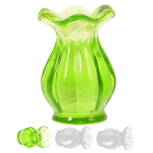 iplusmile 4 Stück Mini -Vase -Set Blau Dekorationen Puppe dekorativ Zubehör für Miniaturszenen Miniaturflaschen Vasenmodell Miniatur Mini - Miniaturdekoration Plastik von iplusmile