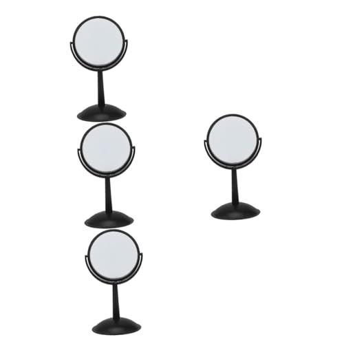 iplusmile 4 Stück konvexe Linse Bruchkacheln Prismenwürfel konvexer Spiegel mit Ständer Wand Konvexes Spiegel optische Linse experimentell optischer Experimentierspiegel Plastik Black von iplusmile