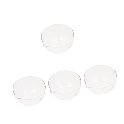 iplusmile 4 Stück Abdampfschale Glasschalen Für Die Küche Becken Für Labor Glasbehälter Für Verdunstungsschale Labor-verdampfungsschale Petrischale Aus Glas Pergamin Runden Glaskugel von iplusmile