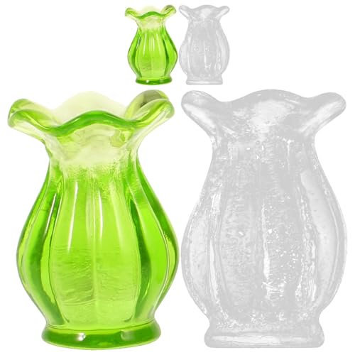 iplusmile 4 Teiliges Mini Vasen Set Puppen Miniatur Dekorationen Realistisch Klein Blau Accessoire Dekorative Heimdekoration Mini Pflanzgefäß Heim Desktop Ornamente Künstliche von iplusmile