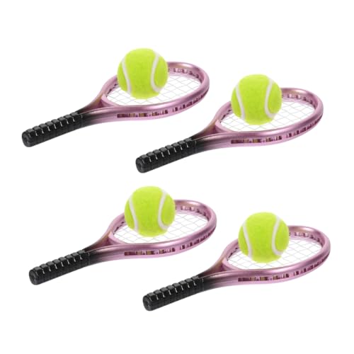 iplusmile 4Sätze Mini Tennisschläger und Bälle Set Teiliges Puppenhaus Zubehör für Kreative DIY Dekoration und Fantasievolles Realistische Mini Sportgeräte für Garten Mikrolandschaften iplusmile 4Sätze Mini Tennisschläger und Bälle Set Teiliges Puppenhaus Zubehör für Kreative DIY Dekoration und Fantasievolles Realistische Mini Sportgeräte für Garten Mikrolandschaften von iplusmile