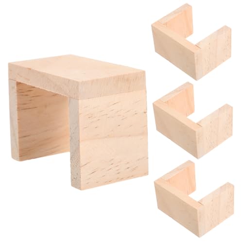 iplusmile 4Stücke Hocker für Puppenhaus Mini Möbel Kreatives Design für Dekoration und Miniaturszenen Leicht und Platzsparend von iplusmile