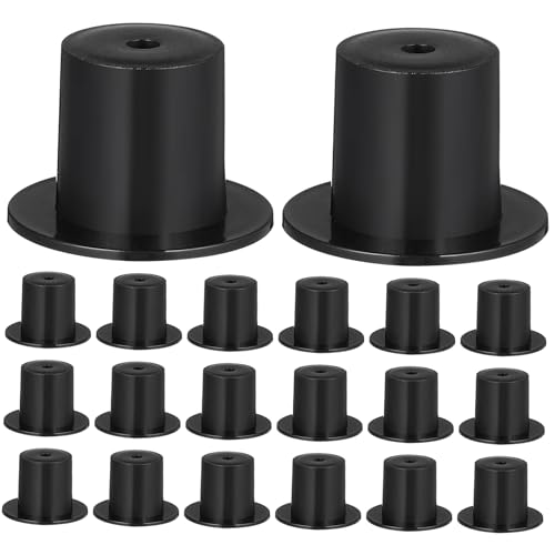iplusmile 50 Stück Teiliges Mini Hüte Schwarz DIY Weihnachtsdekoration für Puppen Schneemann Hüte Leichte Filigrane für Fasching Party und Bastelprojekte von iplusmile