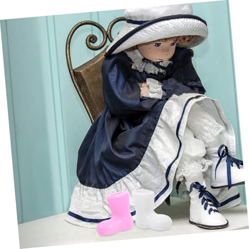 iplusmile 50 Stück Teiliges Mini Nikolausstiefel Bunte Puppenschuhe Deko Weihnachtsstiefel Miniatur Accessoires für Puppenhaus und DIY Weihnachten von iplusmile
