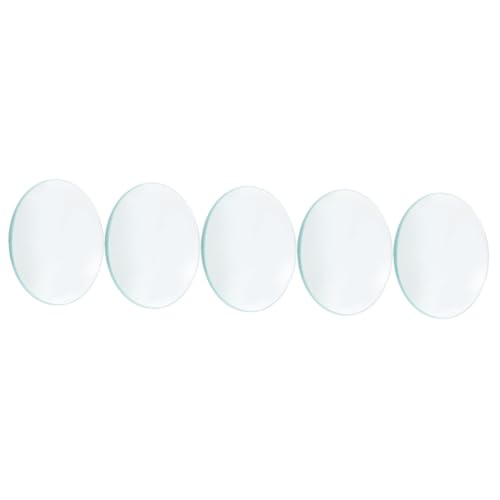 iplusmile 5St Lupe Kondensorlinse Optische Linsen durchmesser sonnenenergie Doppelkonvexlinse konvexe Linse Kreisspiegel optische Vergrößerungslinse Spotlight-Objektiv Glas Transparent von iplusmile