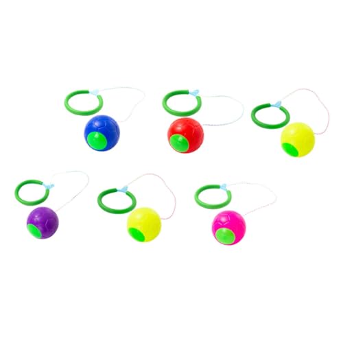 iplusmile 6 Stück Flummi Kinderspielzeug Bälle Springen Springendes Für Im Freien Springball Für Strumpffüller Für Schwamm Zufällige Farbe von iplusmile