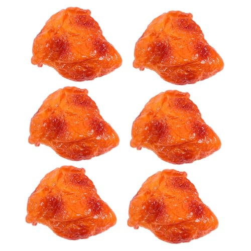 iplusmile 6 Stück Gefälschtes Fried Chicken-Modell, Realistische Simulation Von Lebensmittel-Requisiten, Geeignet Als Partytütenfüller, Neuartiges Spielzeug Für Kinder Und Erwachsene von iplusmile