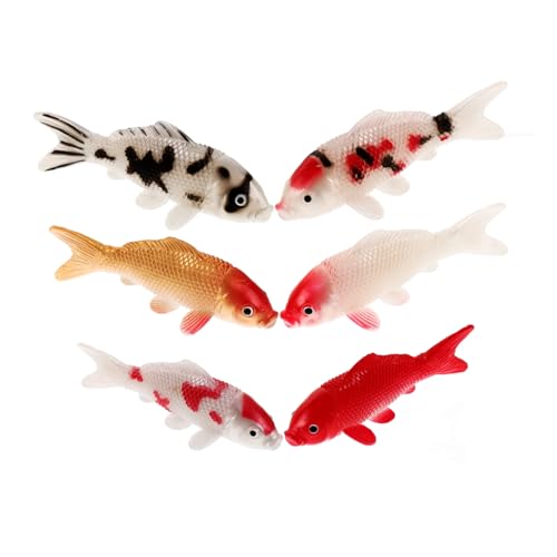 iplusmile 6 Stück Simuliertes Koi-Modell künstlich Fischverzierung Aquarium Zubehör für Aquarien Karpfen Tank deko Fisch-Modell Mini-Fischfiguren Simulationsfisch Fisch Figur Prop -Fisch PVC iplusmile 6 Stück Simuliertes Koi-Modell künstlich Fischverzierung Aquarium Zubehör für Aquarien Karpfen Tank deko Fisch-Modell Mini-Fischfiguren Simulationsfisch Fisch Figur Prop -Fisch PVC von iplusmile