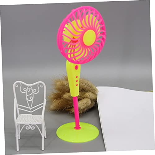 iplusmile 6 Stück Teiliges Mini Standventilator Realistische Puppenhaus Dekoration Langlebiges Kunststoffmodell Kreatives Rollenspiel für Farblich Sortierte Fan Deko Zufällige Farbe von iplusmile