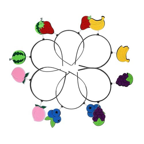 iplusmile 6 Stück Teiliges Obst Haarband mit Wassermelonen Design Weiche Bequeme Stirnbänder für Partydekorationen Festliche Fotos und Vielseitigen Kopfschmuck für Altersgruppen von iplusmile