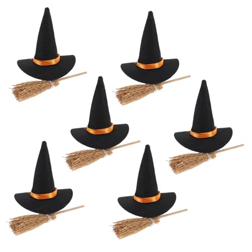 iplusmile 6Satz Mini Hexenhüte Set für Halloween Teiliges Bastelset mit Mini Besen und Hexenhüten für DIY und Halloween Feiern Puppenkostüme und Kreative iplusmile 6Satz Mini Hexenhüte Set für Halloween Teiliges Bastelset mit Mini Besen und Hexenhüten für DIY und Halloween Feiern Puppenkostüme und Kreative von iplusmile