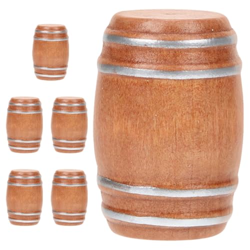 iplusmile 6Stücke Holz Weinfass Modell Vintage Bierfass für Sammlerausstellungen und Mikrolandschaft Dekoration für Bars Puppenhäuser und DIY Projekte iplusmile 6Stücke Holz Weinfass Modell Vintage Bierfass für Sammlerausstellungen und Mikrolandschaft Dekoration für Bars Puppenhäuser und DIY Projekte von iplusmile