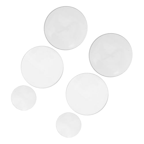 iplusmile Konvexe Linsen Mit Einer Brennweite Von 50 Mm Bis 300 Mm 6 Stück Doppelt Konkave Glaslinsen Für Optische Experimente von iplusmile