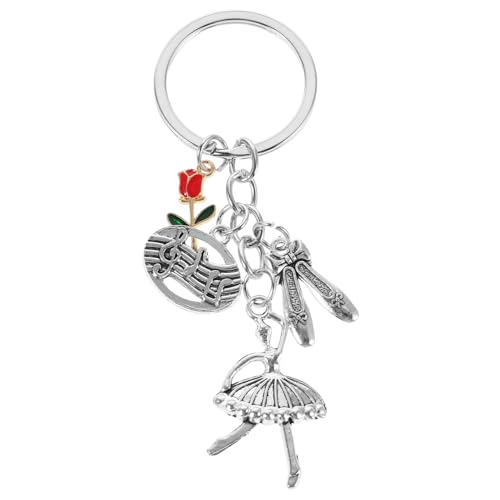 iplusmile 6stücke Balletttänzer-schlüsselanhänger Mit Rosen-design Aus Ballerina-anhänger Für Handtaschen Ballett-schlüsselanhänger Für Mädchen Und Frauen von iplusmile
