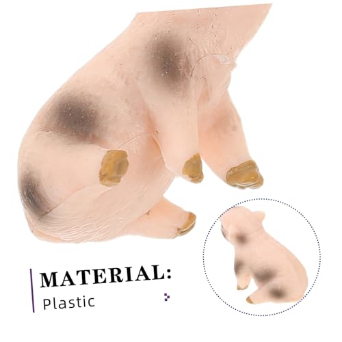 iplusmile 6stücke Miniatur-schweinefigur Aus Realistische Bauernhoftier-Statue Kleine Terrarienfiguren Dekoration Für Feengärten Und Pflanzengärten Spielzeug Für Rollenspiele von iplusmile