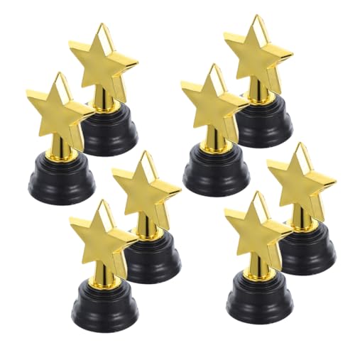 iplusmile 8 Stück Fünfzackiger Stern Trophäe Kleine Trophäe Mini Trophäe Basketball Trophäen Trophäenpokal Trophäenpreis Kinderpreis Trophäe Kinderparty Trophäe Für Spielpreise von iplusmile