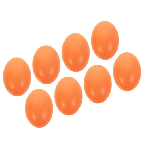 iplusmile 8 Stück Holz Eier Unfertige Holzeier zum Basteln Künstliche Eier für Kreative Dekorationen Realistisches Aussehen für Ostern und Partys von iplusmile