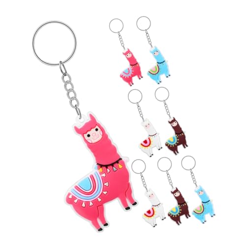 iplusmile 8 Stück Teiliges Alpaka Schlüsselanhänger Bunter PVC Anhänger Niedliches Cartoon Tier Design für Rucksack Damen mit Festlichem Spielerischem Dekoreffekt iplusmile 8 Stück Teiliges Alpaka Schlüsselanhänger Bunter PVC Anhänger Niedliches Cartoon Tier Design für Rucksack Damen mit Festlichem Spielerischem Dekoreffekt von iplusmile