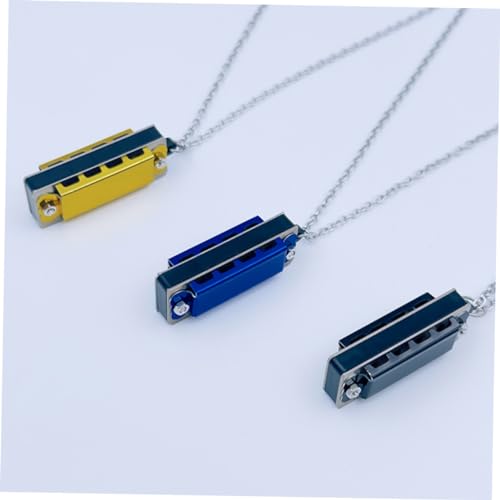 iplusmile 8 Stück Teiliges Mini Mundharmonika Halskette Musikspielzeug Anhänger für Anfänger Festival Musikinstrument Schmuck von iplusmile